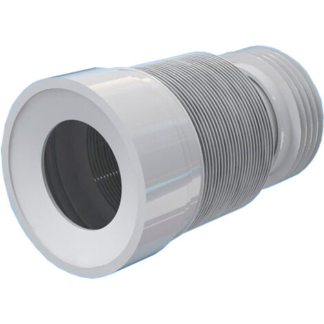 Tuyau d'évacuation WC flexible 230-500 mm – Connecteur accordéon pour espaces restreints – Installation facile – Aniplast