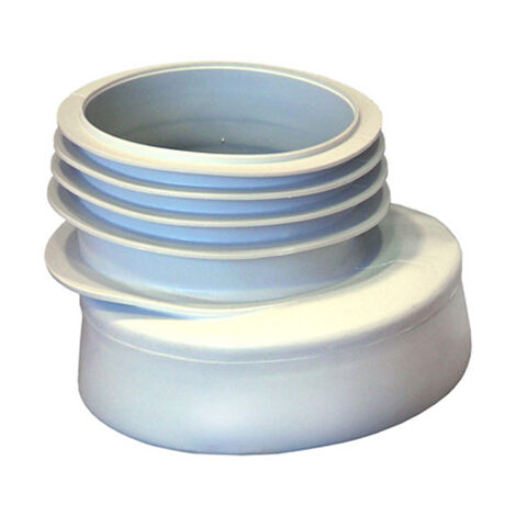 Raccord de cuvette de WC en caoutchouc, excentrique 110 mm (1/2)