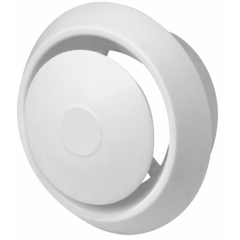 Diffuseur de plafond d'extraction 150 mm – Plaque réglable pour direction du flux d'air – Plastique ABS haute qualité – Awenta (1/4)