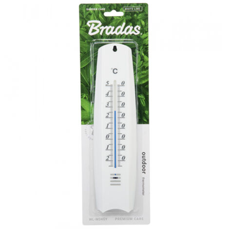 Blanc Plastique Extérieure Thermomètre 25/50C Traditionnel Mesure Température (1/2)