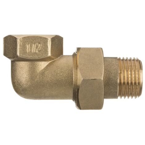 1" Inch tuyaux syndicales conjointe raccords coudés filetées en laiton (1/2)