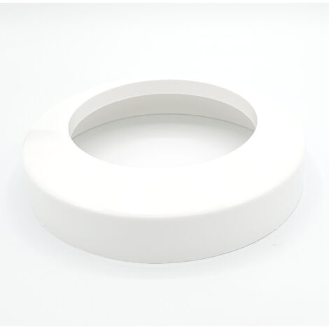 Rosace 110mm pour toilettes – Couleur blanche – Finition esthétique pour camoufler tuyau d'eau – Installation propre et discrète – Rawiplast