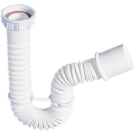 Wirquin – Siphon de lavabo extensible 5/4'' – Longueur ajustable 270-700 mm – Connecteur flexible pour évacuation eaux usées