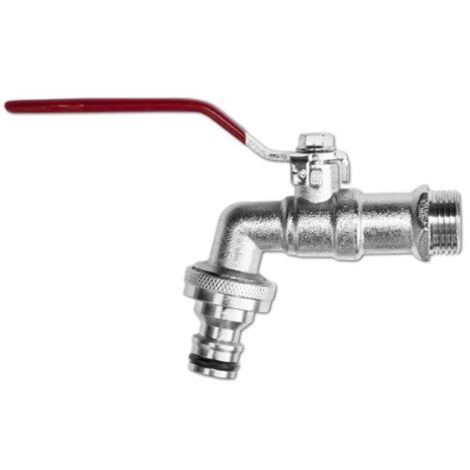 Tuyau d'arrosage robinet vanne 3/4 de balle avec des raccords Hozelock (1/2)