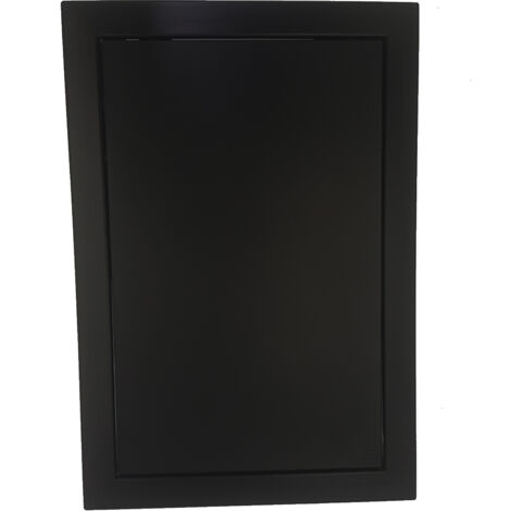 Trappe de visite noire 350x350mm – Plastique – Installation facile pour accès plomberie – Finition peinte personnalisable – Przybysz (1/5)