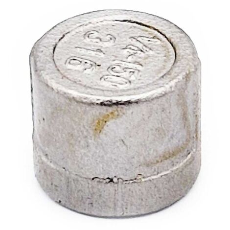 G1/4Embout tuyau rond femelle Capuchon d'obturation en acier inoxydable 316 (1/3)