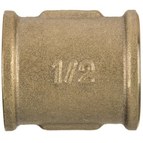 3/4" laiton raccords tuyau fileté femelle vissés manchon cylindrique (1/2)
