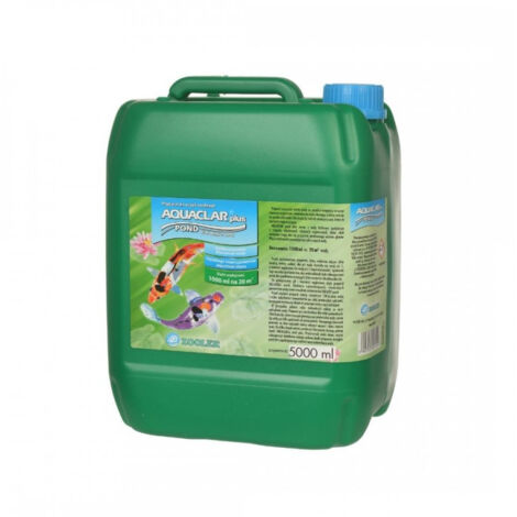 Traitement de l'eau pour bassin Aquaclar pond plus 5000 ml – Élimine algues et phosphates – Clarifie l'eau trouble