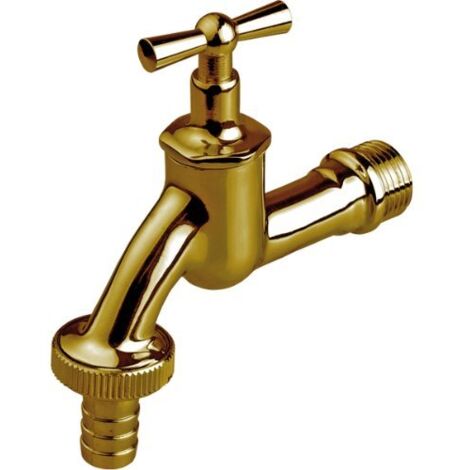 1/2" Robinet Jardin Laiton/Chromé Soupape Beau Regarder (1/3)