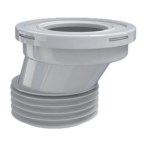 Wirquin – Raccord de cuvette de WC rigide et excentrique 110 mm – Joint en caoutchouc large pour étanchéité – Compatible avec cuvettes standard (1/2)
