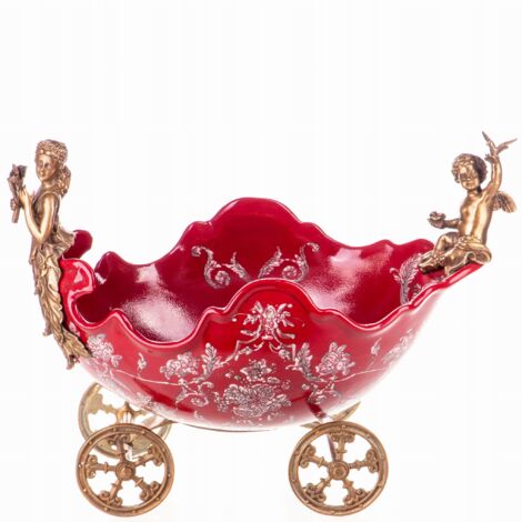Bol à biscuits Empire en porcelaine bleue et or | GSLR Antiques