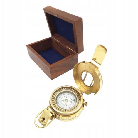 Boussole directionnelle d'ingénieur vintage pliante des
