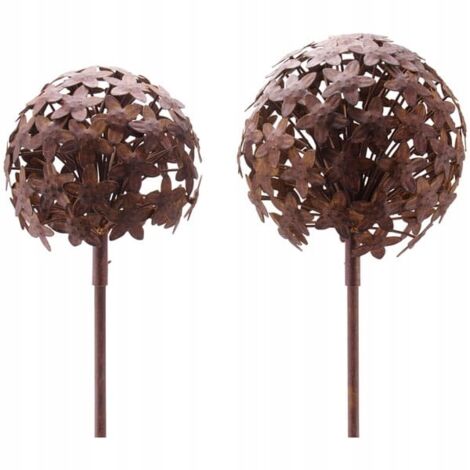 Piquets De Jardin Décoratifs En Feutre Respirant - Base En Fil De Fer Pliable - Lot De 5 Marqueurs