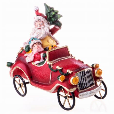 Sculpture du Père Noël - Décoration rétro (1/2)