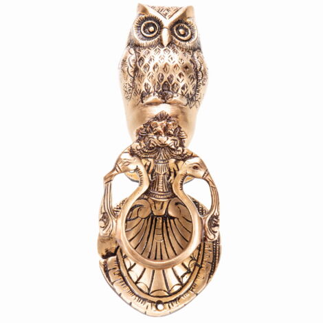 Broche Hiboux chouette vintage années 80 métal doré, - Montres & Bijoux