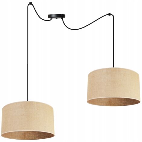 LAMPE SUSPENDU PLAFOND LUSTRE ABAT-JOUR 35 CM ARAIGNÉE