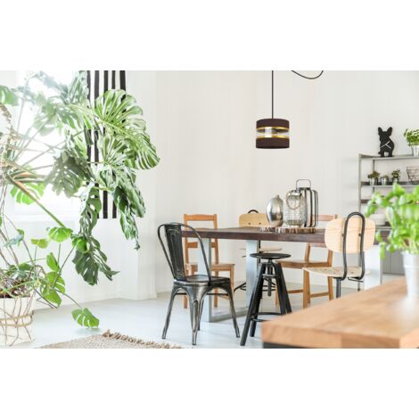 Lustre lampe lumière suspendu suspension 70 x 68 x 68 cm 4 x E27 noir