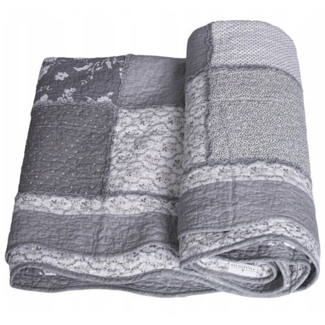 Patchwork Plaid Shabby Chic Canapé-Couverture Quilt Rose Éventails