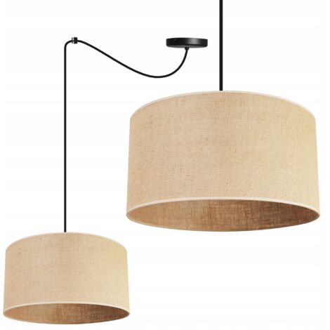 LAMPE SUSPENDU PLAFOND LUSTRE ABAT-JOUR 35 CM ARAIGNÉE (1/5)