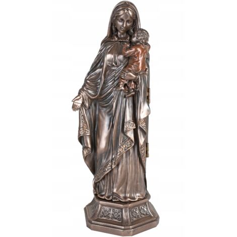 Statuette Madone Enfant Jésus – Bronze – 26 Cm – Palazzo INT