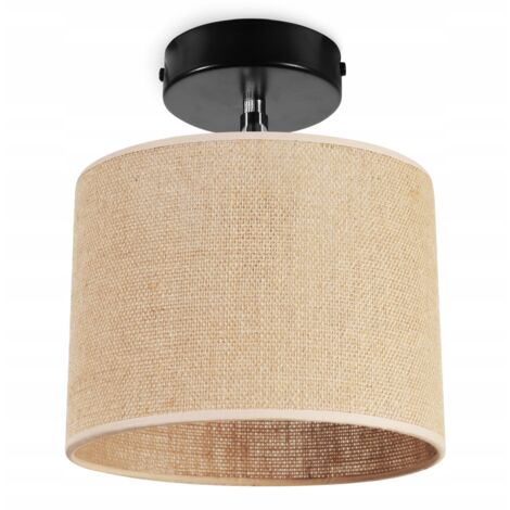 LAMPE SUSPENDU, APPLIQUE, ABAT-JOUR EN JUTE, 20 CM (1/5)