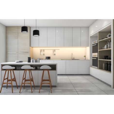 ABAT-JOUR MODERNE EN VELOURS CHROME 20 cm