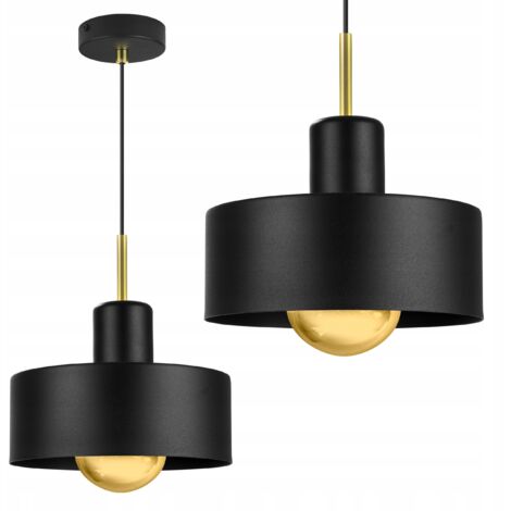 LAMPE DE PLAFOND SUSPENDU MODERNE ABAT-JOUR EN MÉTAL (1/5)