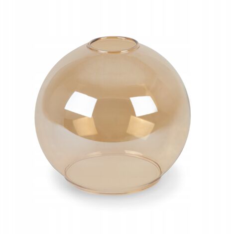 Abat-jour en verre transparent 15x14cm – Forme originale – Éclairage E27 – Décoration moderne pour intérieur