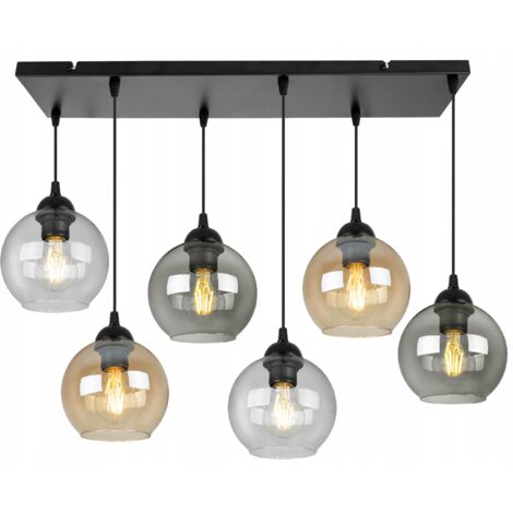 LAMPE SUSPENDU MODERNE ÉLÉGANTE BOULE DE VERRE (1/5)