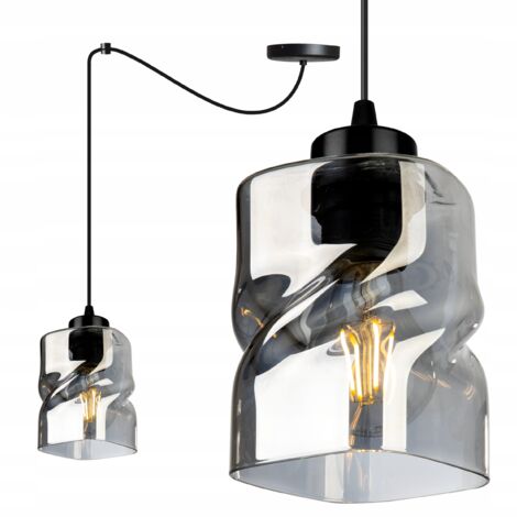 LUSTRE SUSPENDU MODERNE EN VERRE ARAIGNÉE (1/5)