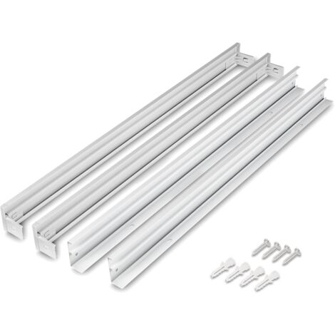 Cadre De Montage Blanc Carré En Aluminium Pour GU11 Et MR11 - Trou De