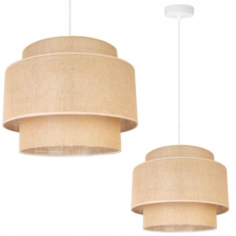 Lampe Pendante 3 Niveaux Style Boho Abat-Jour Feuilles Palmier Couleur Naturelle Magech 82018247 Lampe Pendante 3 Niveaux Style Boho Abat-Jour Feuilles Palmier Couleur Naturelle Magech 82018247