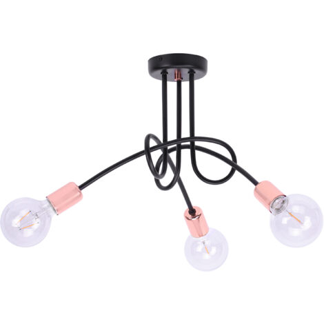 Lampe à suspension Loft en cuivre moderne (1/5)