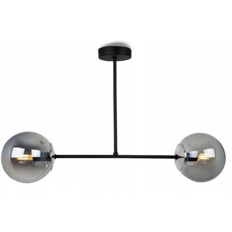 LAMPE SUSPENDU LUSTRE MODERNE À LED AVEC BOULES DE VERRE (1/5)