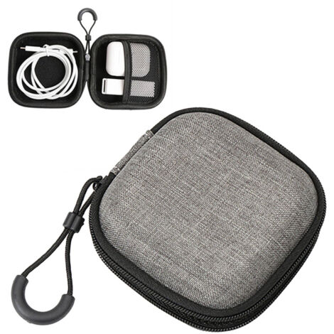 Étui rigide universel carré pour casque (gris)