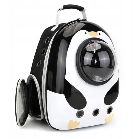 SAC À DOS POUR TRANSPORTER DES ANIMAUX CAT SPACE TRANSPORTER XL BLANC PINGOUIN (1/5)