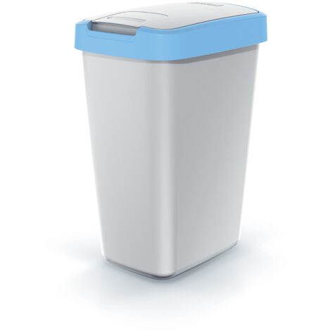 Poubelle 25L COMPACTA Q bleu clair Gris (1/5)