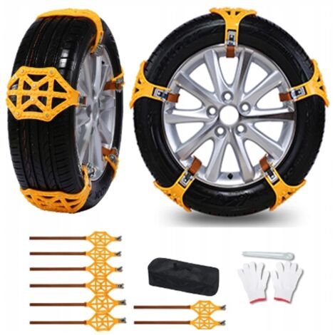 10 Chaînes à Neige Universelles - Moto, Scooter, Vélo Électrique | Antidérapant & Réglable | Hiver & Routes Glissantes