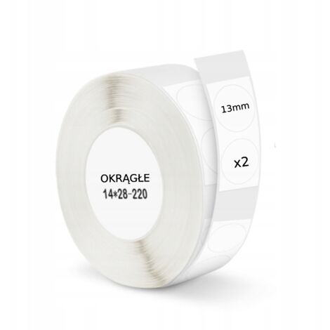 NIIMBOT Étiquettes Rondes Roses 26x26 Mm – 260 Autocollants Thermiques Compatibles B1, B21, B3S – Parfait Pour Organisation Et Décoration