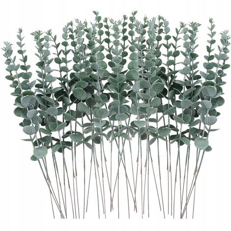 PLANTES D'EUCALYPTUS ARTIFICIELLES 10 pièces DÉCORATION jusqu'à 38 cm ENSEMBLE DE BRANCHES