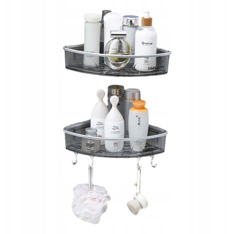 ÉTAGÈRE DE SALLE DE BAIN DOUCHE DOUBLE D'ANGLE (1/5)