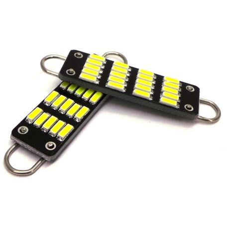 Lot de 2 ampoules LED C21W SV8.5 12 V CANBUS 44 mm avec boucle (1/5)