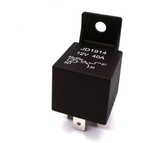 2 Relais 12V 40A 4 Broches – Pour Alarme Voiture, Bateau, Camping-car, Installation électrique Auto