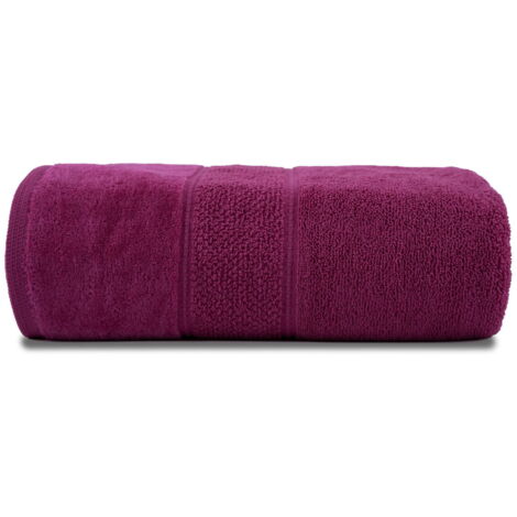 Serviette 30x50 Mario amarante 480g 100% coton (1/2)