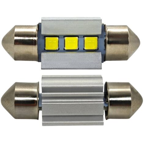 Lot de 2 ampoules LED C5W 36 mm SV8.5 12-24 V CANBUS 320 lm blanc intense (1/5)
