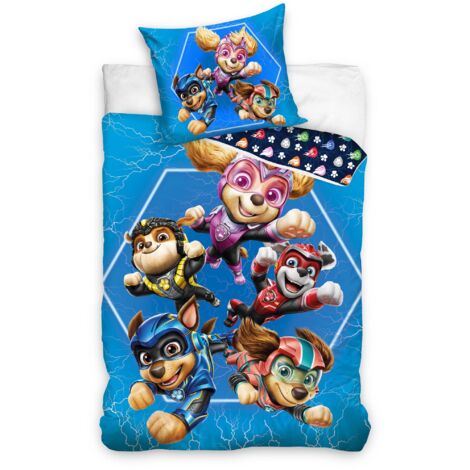 Parure De Lit Enfant Pat' Patrouille 100% Coton - Housse 135x200 Cm + Taie 80x80 Cm, Motifs Everest Chase Stella - 8