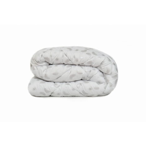Couette 180x200 Toutes saisons Antiallergique en plumes argentées PREMIUM (1/3)