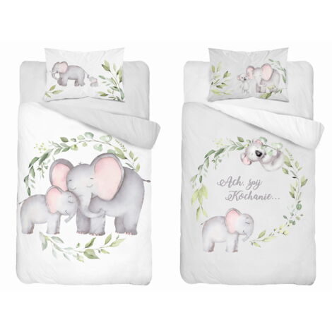 Parure de lit bébé en bambou Elephant 100x135 DETEXPOL (1/5)