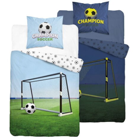 Parure de lit phosphorescente 160x200 Field Goal Football (1/5)
