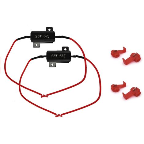 Clignotant Moto Led Résistances Charge LED Moto Gebildet - Lot De 4 - 12V 21W 6 Ohm - Pour Clignotants Yamaha, Suzuki, Harley... Accessoire Moto LED Clignotant Moto Led Résistances Charge LED Moto Gebildet - Lot De 4 - 12V 21W 6 Ohm - Pour Clignotants Yamaha, Suzuki, Harley... Accessoire Moto LED